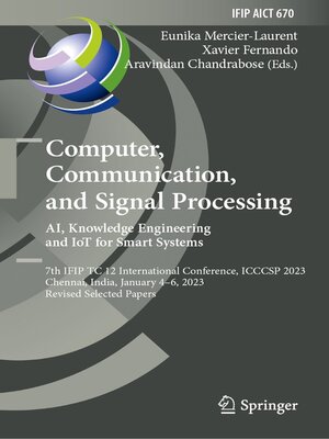 cover image of Computer, Communication, and Signal Processing. AI, Knowledge Engineering and IoT for Smart Systems